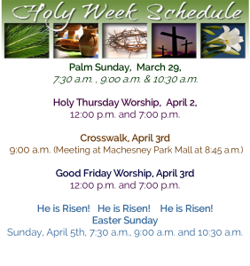 Holy Week 2015